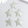 Decor for creativity plastic "Brilliant stars" gold 3.8x3.8 cm