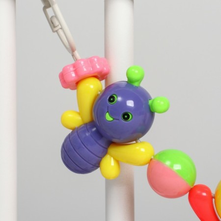 Stretching to a stroller/crib "Funny butterflies", 4 toys, crumb I-8