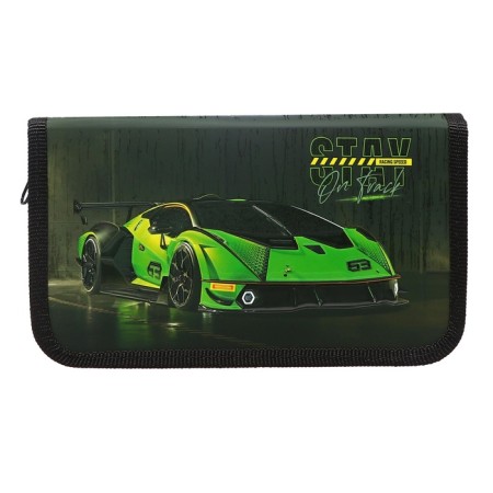Penal 1 section, 110 x 190 x 27 mm, laminated cardboard , PKK 03-19 "Green Auto", (volumetric 3D-rosunks with varnish effect)