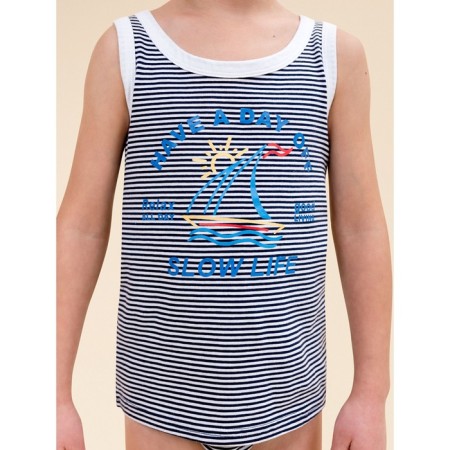 T-shirt for boys, height 104 cm, dark blue color-1