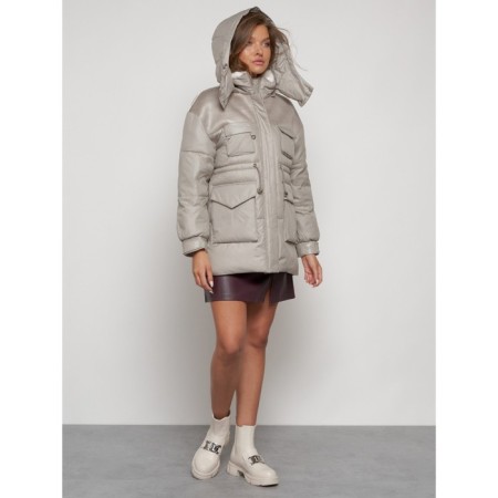 Winter jacket, size 50, light brown color-6