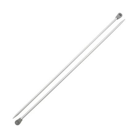 Right aluminum knitting needles with 35 cm/4.5 mm coating-2
