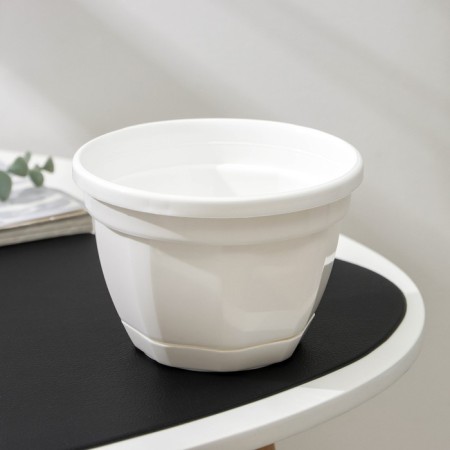 Pot with the pallet "Nick", 1 l, the color is white-1