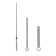 A set of 3 arrows for 50/70/77 mm watches, packing 10 pcs, silver
