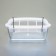 Bird feeder is the internal transparent with a separator 11.7 x 5.5 x 6.3 cm