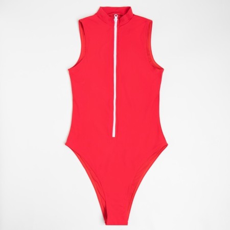 Swimsuit Women's Asset Minaku with a zipper, red color, size 42-10