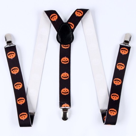 Carnival suspenders "Funny pumpkin"-10