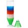 Volan for badminton, 12 pcs., Plastic, color mix