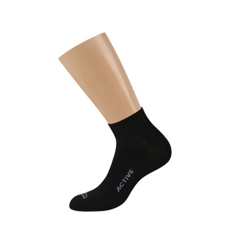 Men's socks shortened Omsa Active, size 45-47, color Nero-1