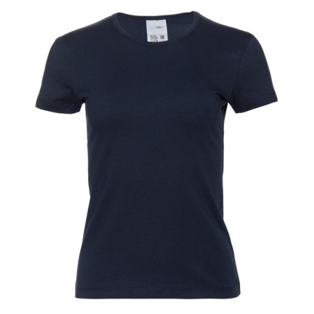 Female T-shirt, size 42, dark blue color