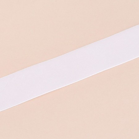 Velvet tape, 25 mm, 18 ± 1 m, white color No. 01-2