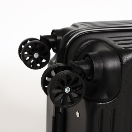 Small 18 suitcase, lightning department, 4 wheels, black color-6