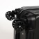 Small 18 suitcase, lightning department, 4 wheels, black color