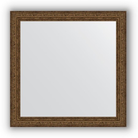 Mirror in the baguette frame - Busted Bronze Bronze 56 mm, 64 x 64 cm, EvoForm