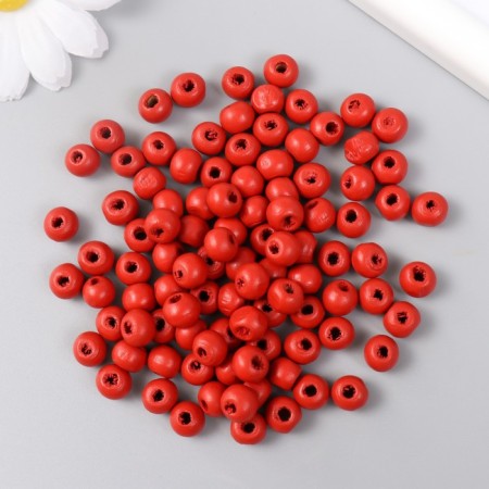 Beads for creativity tree "Burn orange" D-0.8 cm, set of 20 g-1