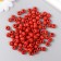 Beads for creativity tree "Burn orange" D-0.8 cm, set of 20 g