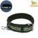 Four -layer reflective collar with a swivel 65 x 4 cm, green