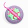 Happyki bath bomb "Do not touch my tail" with foam and a toy mix, 160 g