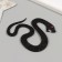 Adhesive -based decor "snake" foam glitter 8x9 cm black