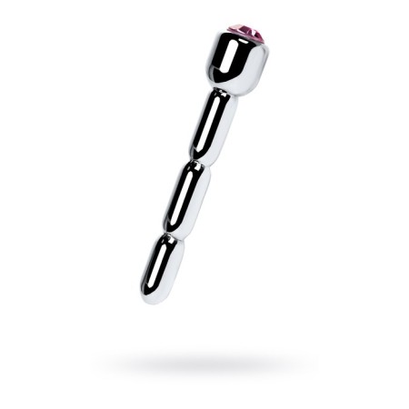 Urethral plag with Rhunes Middle Toyfa Metal, silver