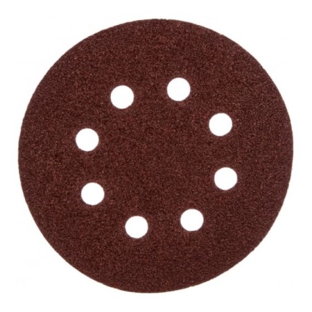 Circle of abrasive grinding bison 35350-125-040, perforated, P40, 125 mm, 5 pcs.