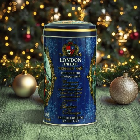 Black tea "London Pride. New Year's collection", with the taste of raspberry mohito, 100 g-2