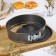 A set of baking forms “Elin. Circle ”, 3 subjects: D = 18/20/22x6.5 cm, removable bottom, anti -stick coating, black color