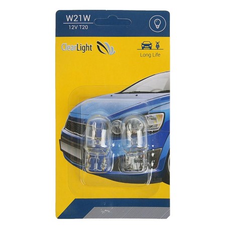 Car lamp, Clearlight, W21W, T20 12 V, set 2 pcs