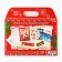 Gift set New Year's notebook coloring, stencils, stickers and wax crayons "Winter mail"
