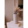 Decorative vase "Relief", 95 × 95 × 180 mm, powder color