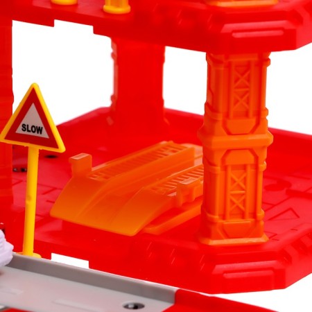 Parking "Fire Station", with a metal machine and helicopter-9