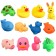 A set of rubber toys for the bath "Babies", with a squeak, 12 pcs, crumb I