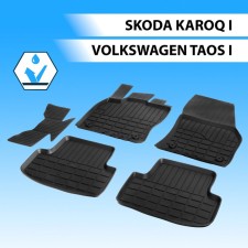 Rolls in the car interior cast rival, Skoda Karoq 2020-n., Volkswagen TAOS 2021-V., cast polyurethane, with fasteners, 5 pcs., 65106001