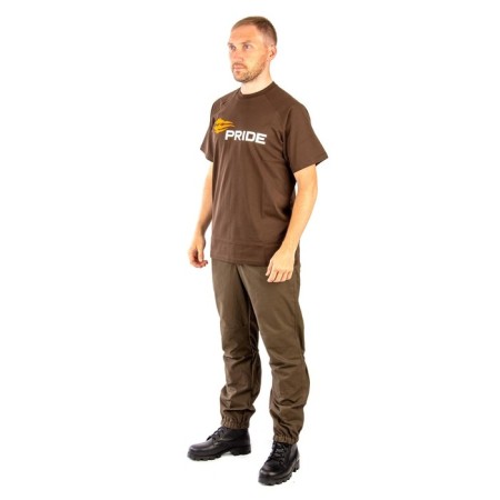 Pride Logo T-shirt, cotton, dark brown, rr XS-3