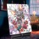 Picture on numbers with crystals from crystal "Sphinx with flowers" 26 colors, 40 × 50 cm