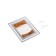 Sanding clock-picture, 18 x 13 cm, anti-stress, orange sand