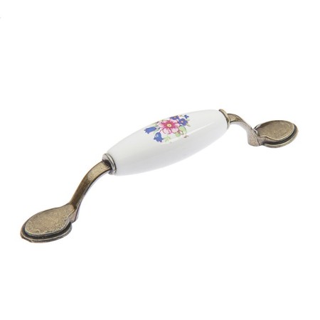 The handle of the tundra bracket Ceramics 013 Light, 96 mm, ceramic, bronze color