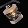 Olympia chandelier, 8x60W E27, gray color, chrome