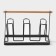 A set of ceramic mugs on a metal stand “Marble”, 6 objects: 390 ml, color gray color
