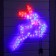 LED figure "Deer", 72 × 55 cm, Duralight, 80 LED, 220 V, glow of blue/red