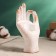 Hindi candlestick White, 16cm