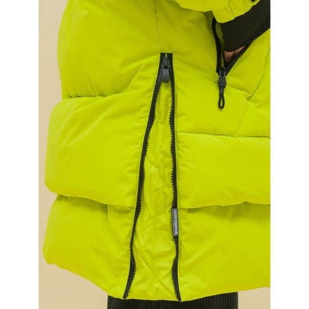 Coat for girls, height 116 cm, yellow color-1