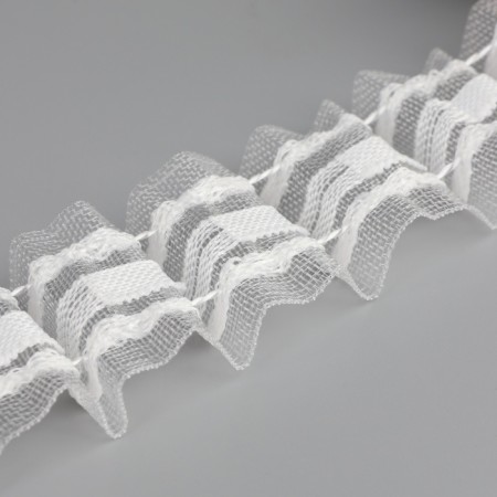 Curtain tape, 3 cm, 10 ± 1 m, white color-2