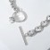 The necklace "chain" is a thread from crystals, white color in silver, 45 cm