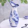 VAZ Gzhel "Paradise", white-blue, ceramics,