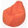 Mear-bag “Pear” is small, diameter 70 cm, height 90 cm, orange color, velor