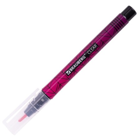 The set of textuals with a transparent tip 4 colors, Brauberg "Clear", line 1-5 mm 152426-8