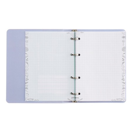 A notebook on the rings A5, 100 sheets in the Meshu Neko cage, cover coated cardboard, matte lamination, foil embossing-5