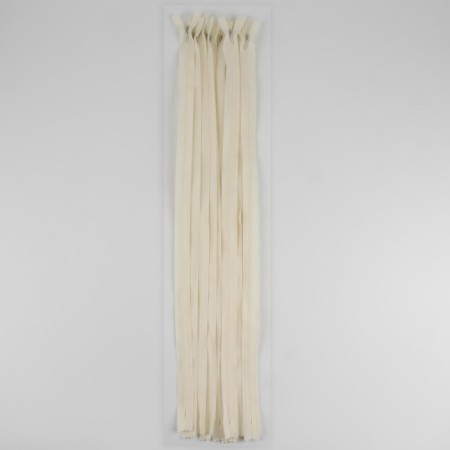 Lightning secret, No. 3, non -incomes, castle machine, cotton, 60 cm, ivory color-2