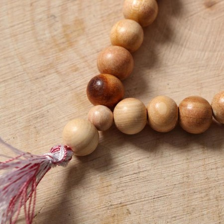 Rosary "Ball", D Shara = 10 mm, mix, juniper-1
